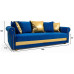 Диван прямой Султан Blue