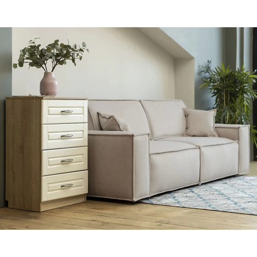 Диван прямой Комо Сталь Beige