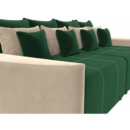 Диван  Бристоль Велюр Green-Beige