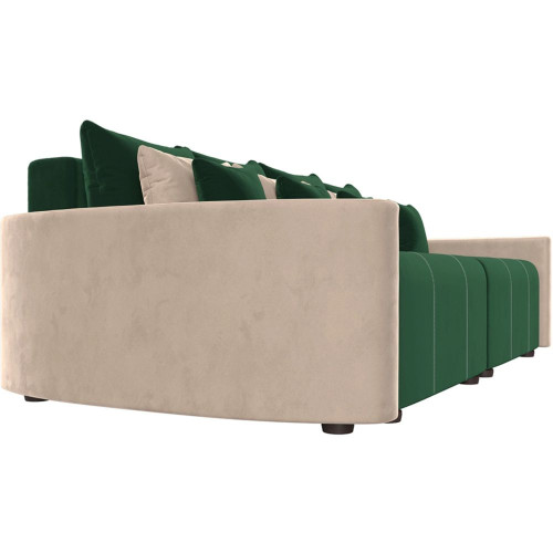 Диван  Бристоль Велюр Green-Beige