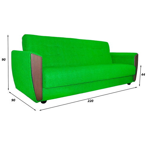 Диван прямой Лира Люкс Green