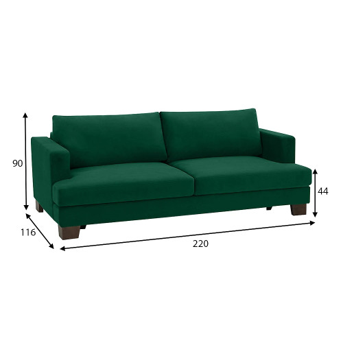 Диван прямой Марсель Green