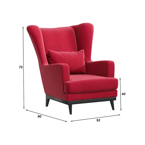 Кресло Оскар Plush Red