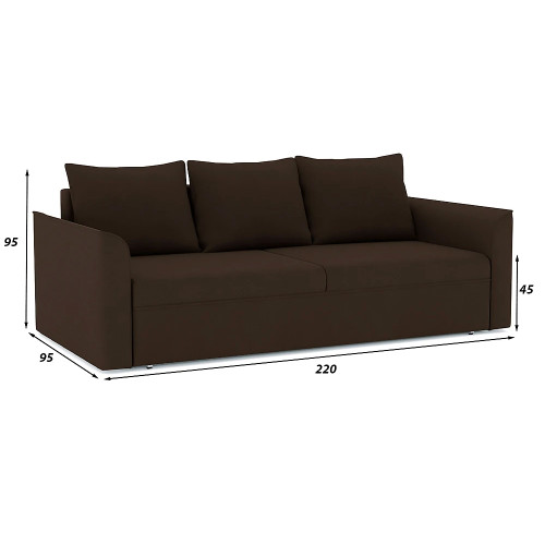 Диван прямой Эрдинг Plush Brown