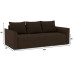 Диван прямой Эрдинг Plush Brown