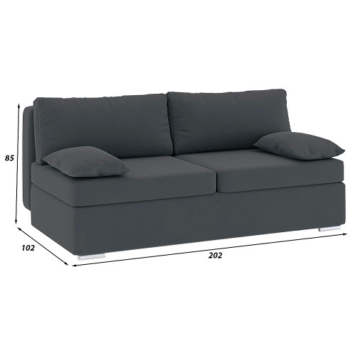 Диван прямой Лавия Plush Grey