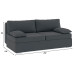Диван прямой Лавия Plush Grey