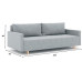 Диван прямой Милли Дрим Light Grey