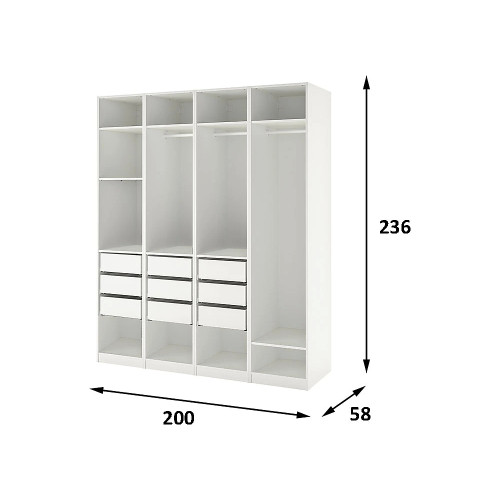 Гардеробная Пакс IKEA 200