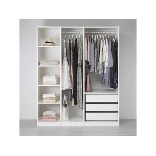 Гардеробная Пакс IKEA 3 ящика 201
