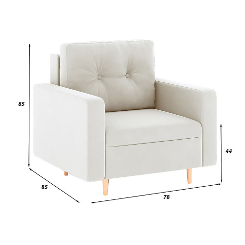 Кресло Белфаст Plush Beige