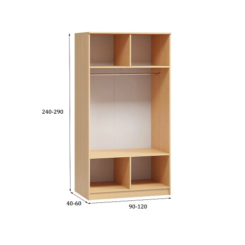 Шкаф Альба-2 с антресолью Style-2