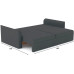 Диван прямой Эрдинг Plush Grey