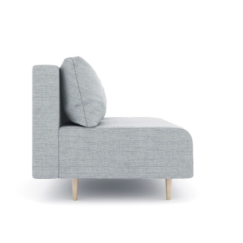 Диван прямой Милли Дрим Light Grey Мини без подлокотников