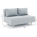 Диван прямой Милли Дрим Light Grey Мини без подлокотников