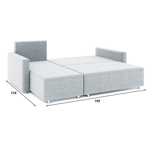 Диван угловой Челси Дрим Light Grey