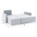 Диван угловой Челси Дрим Light Grey
