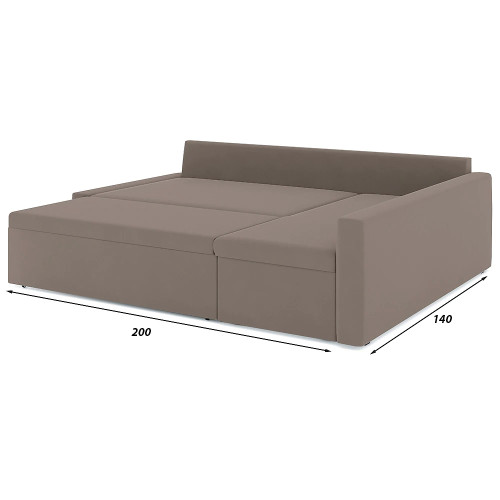 Диван угловой Фрихетен Зара Light Brown