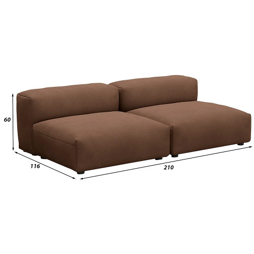 Модуль для дивана Фиджи Brown 210х116