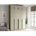 Шкаф Лорена-4.1Р МДФ с антресолью