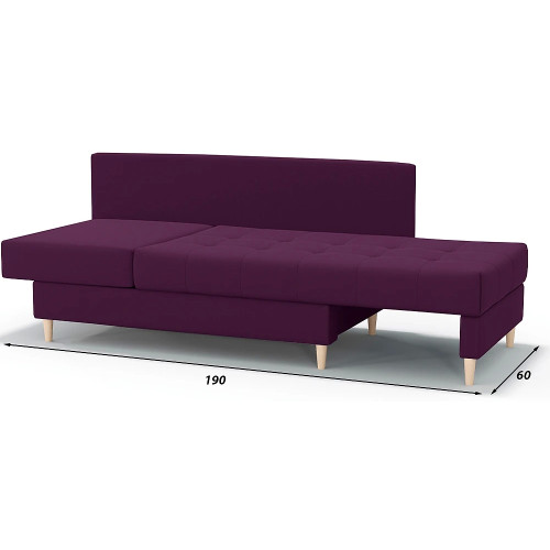 Диван прямой Лея Plush Violet