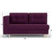 Диван прямой Лея Plush Violet
