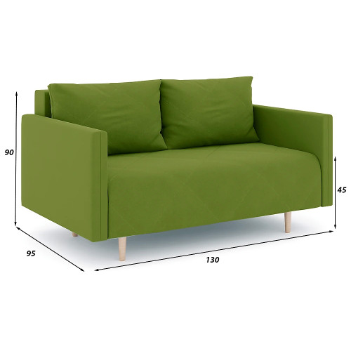 Диван прямой Милли Мини Зара Green