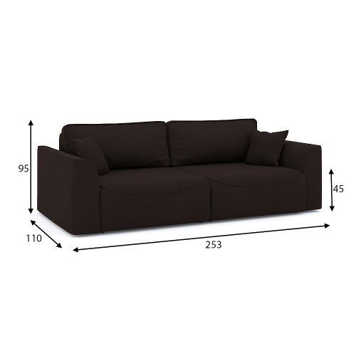Диван прямой Рафаэль Plush Style 13