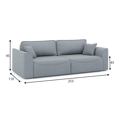 Диван прямой Рафаэль Plush Style 23