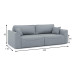 Диван прямой Рафаэль Plush Style 23