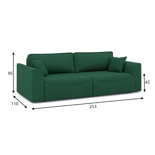 Диван прямой Рафаэль Plush Style 24