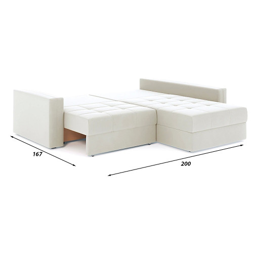 Диван угловой Брест-2 Plush Beige