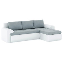 Диван угловой Кормак (Цезарь) Plush Light Grey