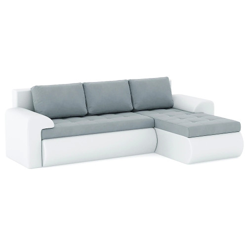Диван угловой Кормак (Цезарь) Plush Light Grey