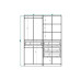 Гардеробная Пакс IKEA 4 ящика 201