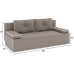 Диван прямой Лиссабон Plush Light Brown