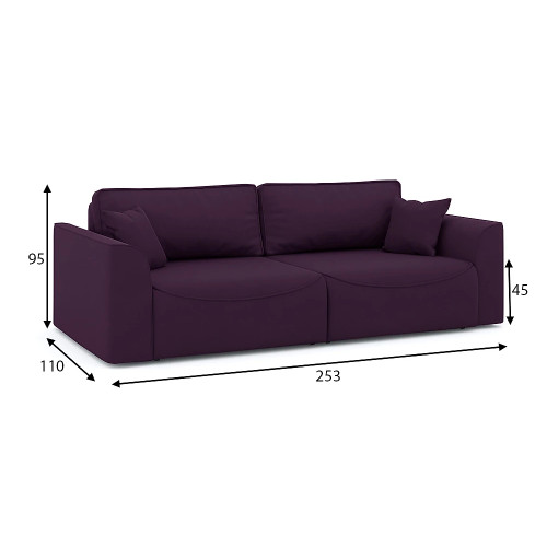 Диван прямой Рафаэль Plush Style 15