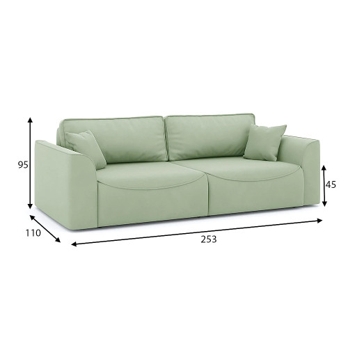 Диван прямой Рафаэль Plush Style 26