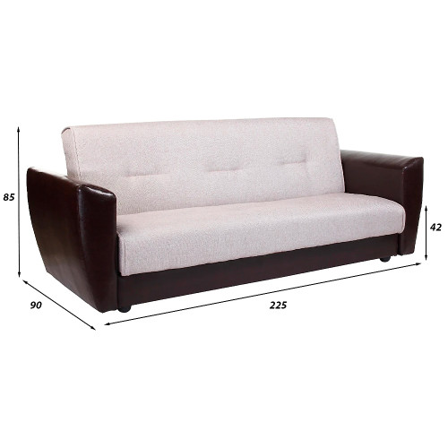 Диван прямой Амстердам Woodline Beige