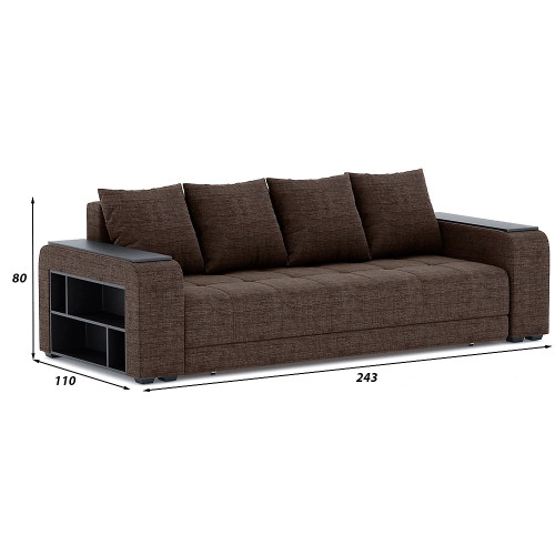 Диван прямой Дубай Light Сountry Brown