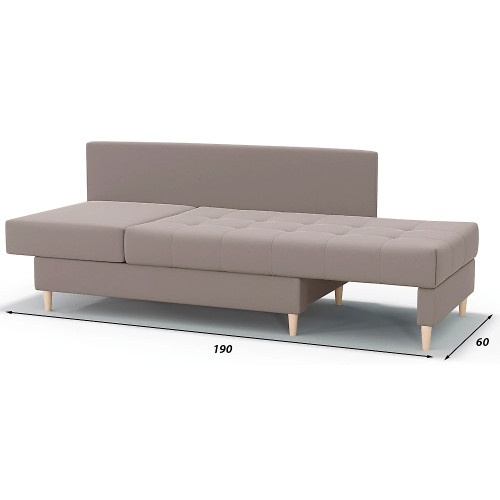 Диван прямой Лея Plush Light Brown