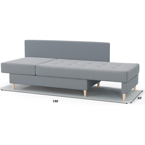 Диван прямой Лея Plush Light Grey