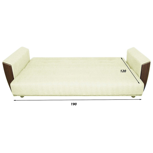 Диван прямой Лира Люкс Beige