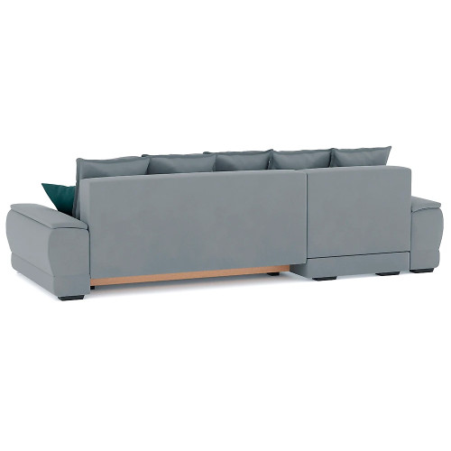 Диван угловой Nordviks (Модерн) Plush Light Grey - Изумруд