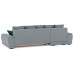 Диван угловой Nordviks (Модерн) Plush Light Grey - Изумруд