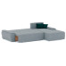 Диван угловой Nordviks (Модерн) Plush Light Grey - Изумруд