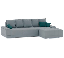 Диван угловой Nordviks (Модерн) Plush Light Grey - Изумруд