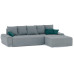 Диван угловой Nordviks (Модерн) Plush Light Grey - Изумруд