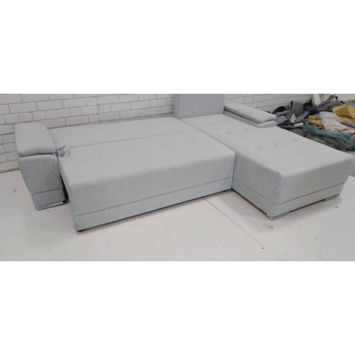 Диван угловой Nordviks (Модерн) Plush Light Grey - Изумруд