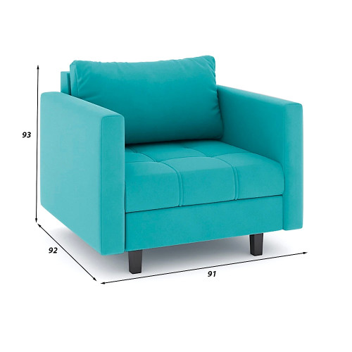 Кресло Герадин Plush Blue